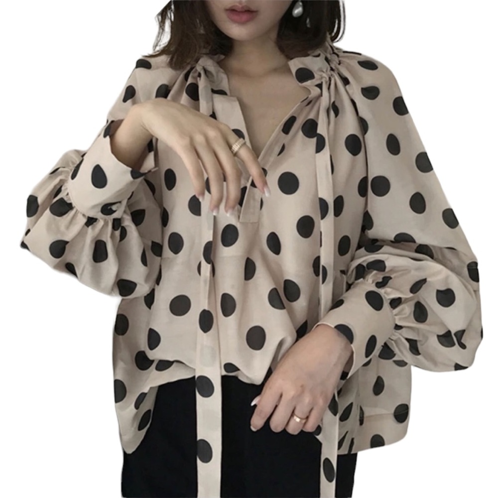 Polka dot blouse